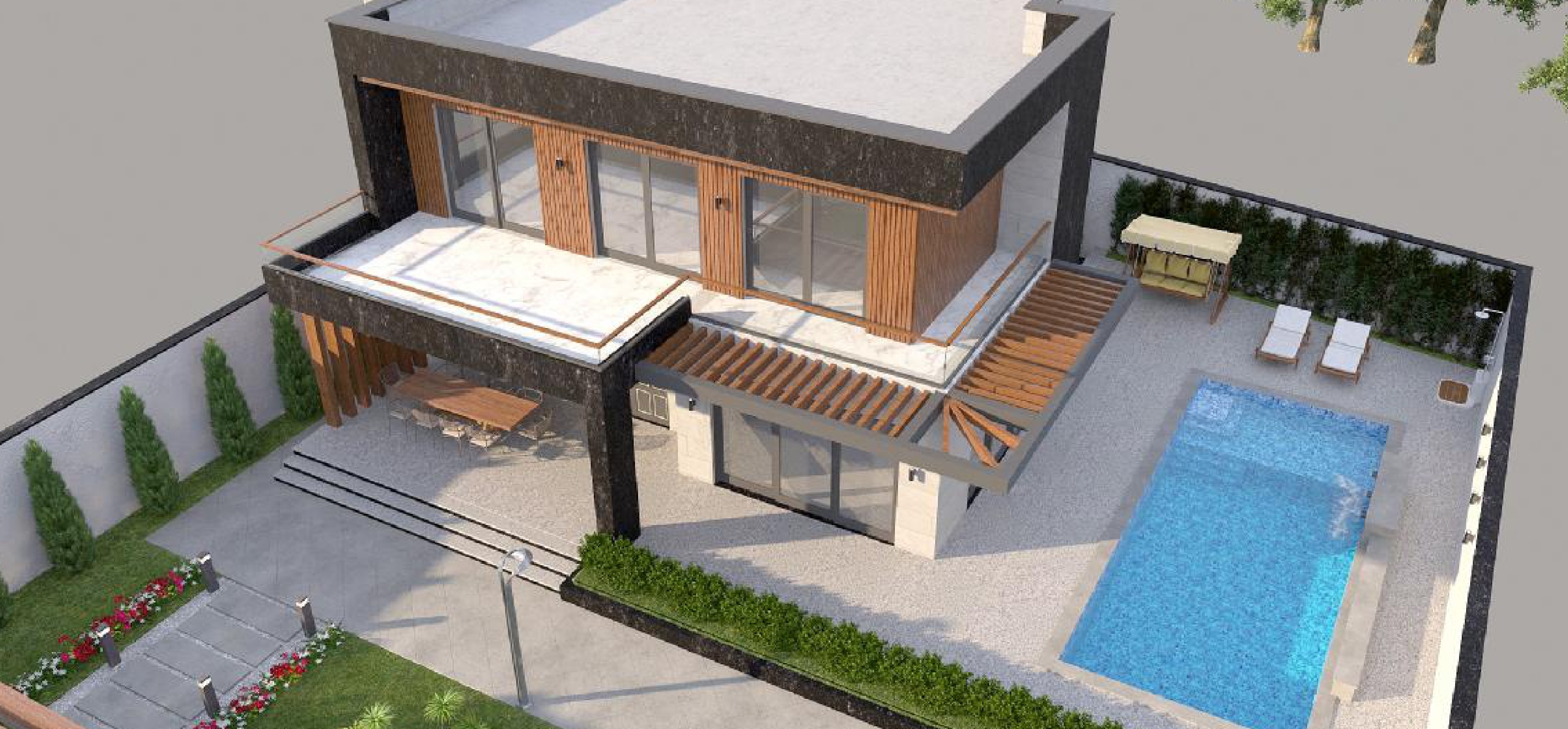 Müasir Üslubda Villa Layihəsi: Mərdəkan